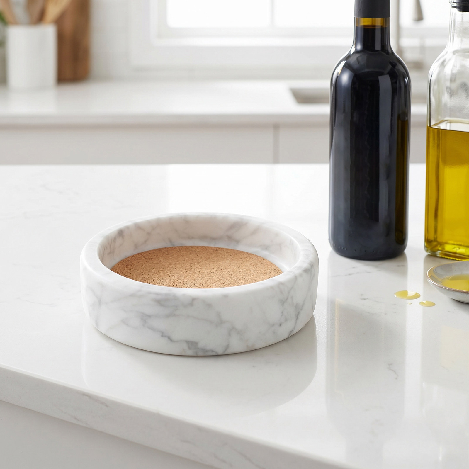 Wine In Beer Glass - ワインボトルコースターパッド大理石模様エレガントな滑り止めドリンクボトルベースマット再利用可能なテーブルプロテクタービールワイングラス用