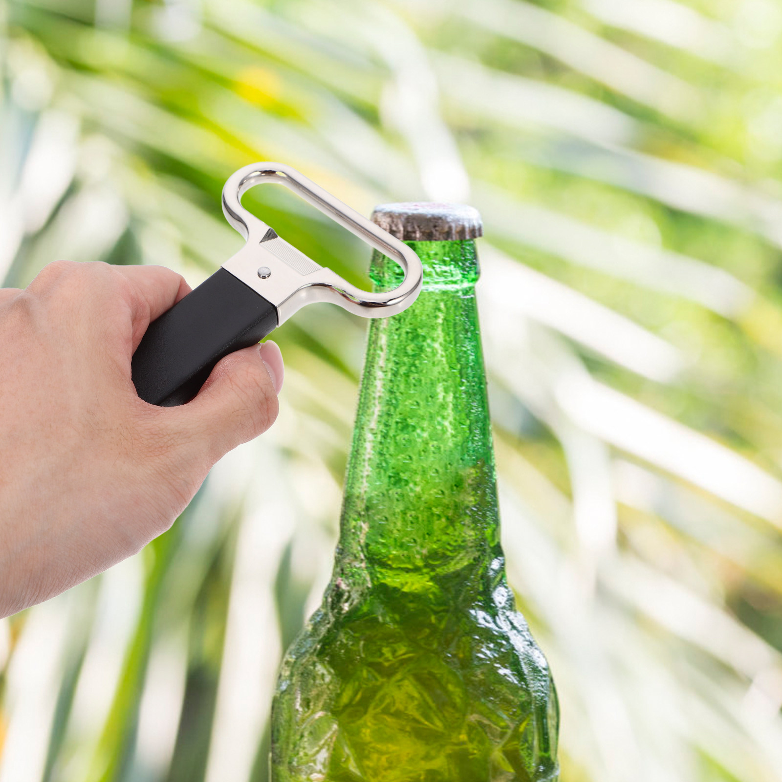 Wine Beer Opener - 亜鉛合金製多目的ボトルオープナー、ワイン、ビール、ソーダボトルを簡単に開ける、省スペース、バー、ホームパーティー、キッチンガジェット