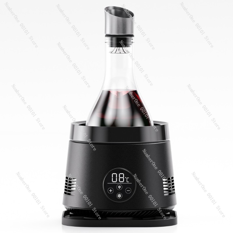 Wine Aerator Pour - 電子式アイスワインデカンターチラーディスペンサー新型冷却エアレーターカラフェ冷ワインポット自動注ぎ分離器
