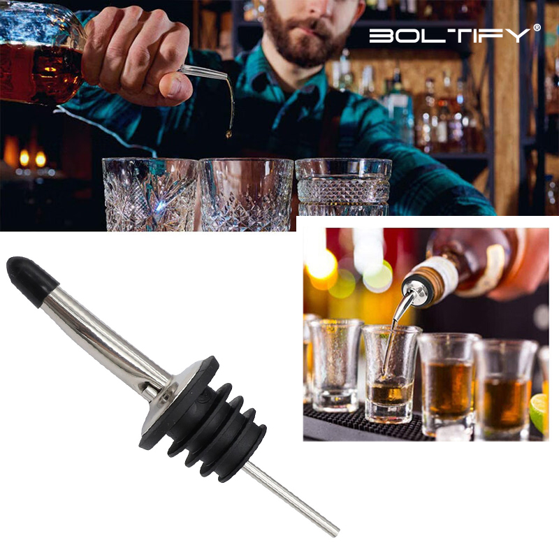 Wine Aerator Pour - BOLTIFY シルバー酒類注ぎ口、ステンレス鋼製アルコール用酒類ボトル注ぎ口、バーアクセサリー注ぎ口 新品 2026
