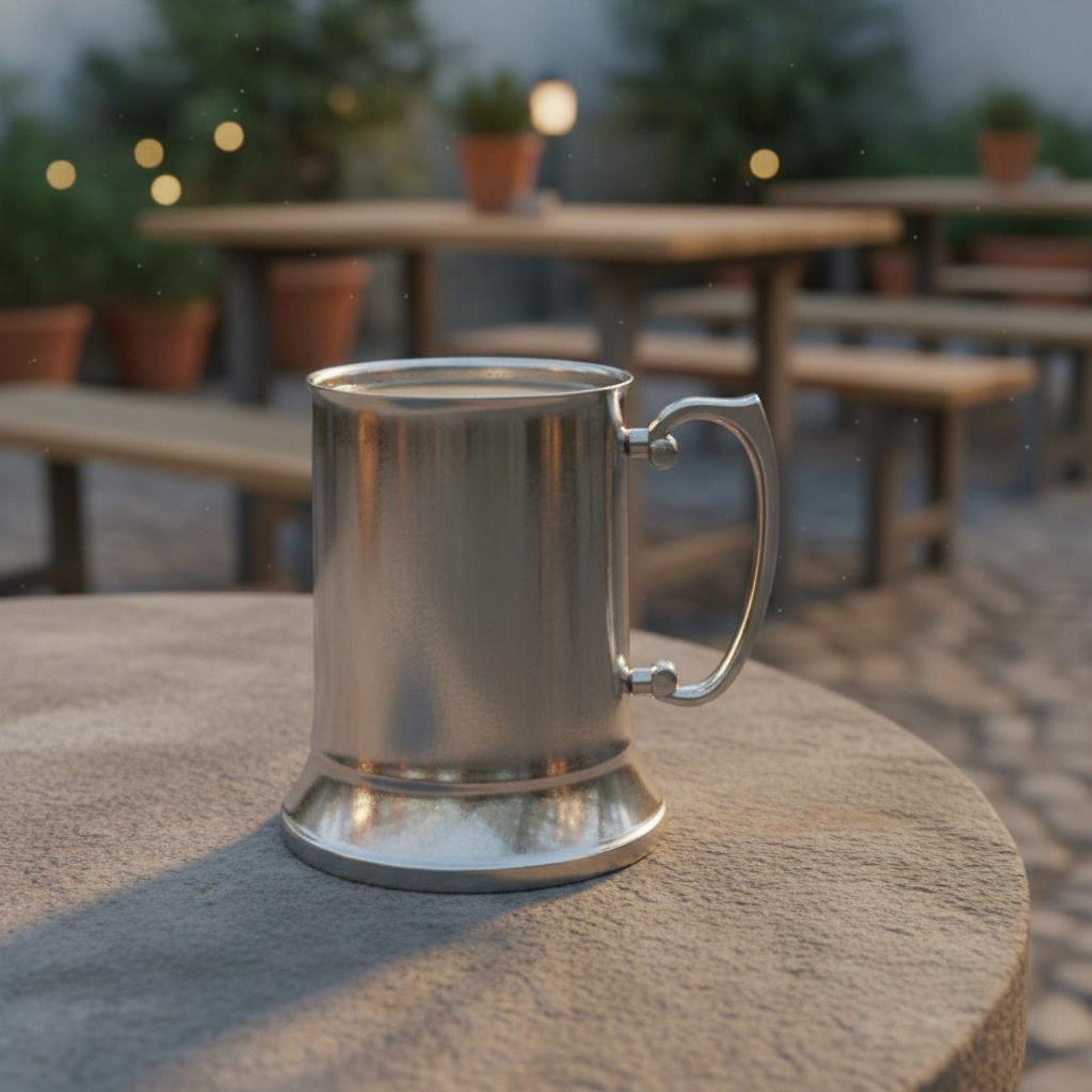 2個入りミックスドリンクマグ メタル仕上げ ステンレススチー - Beer Mug Handled のレビューと価格