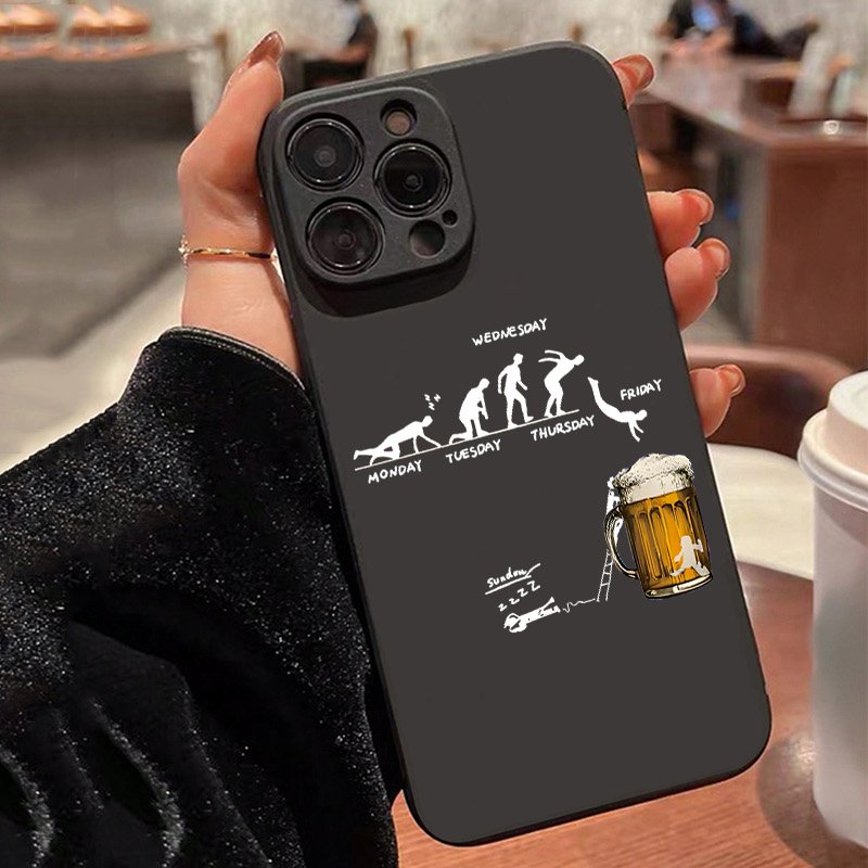 クリエイティブなビールをテーマにしたスマホケース Samsu - Beer & Wine Downtown のレビューと価格