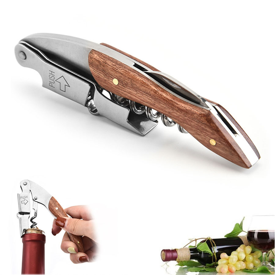 木製ハンドル付きワインオープナー,バー,レストラン,wait - Wine Beer Opener のレビューと価格
