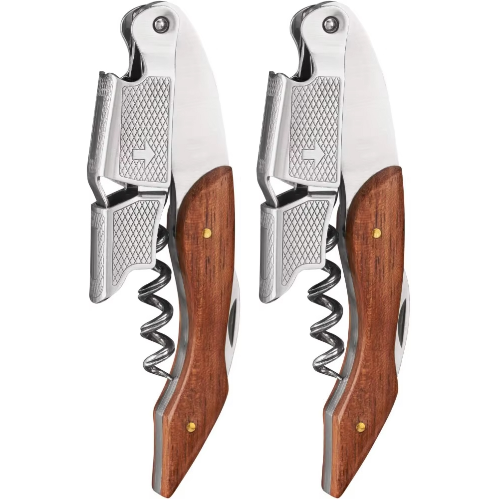 耐久性のあるステンレス鋼と木製のコルク抜き、多機能スプリング - Cork Screw Lever のレビューと価格