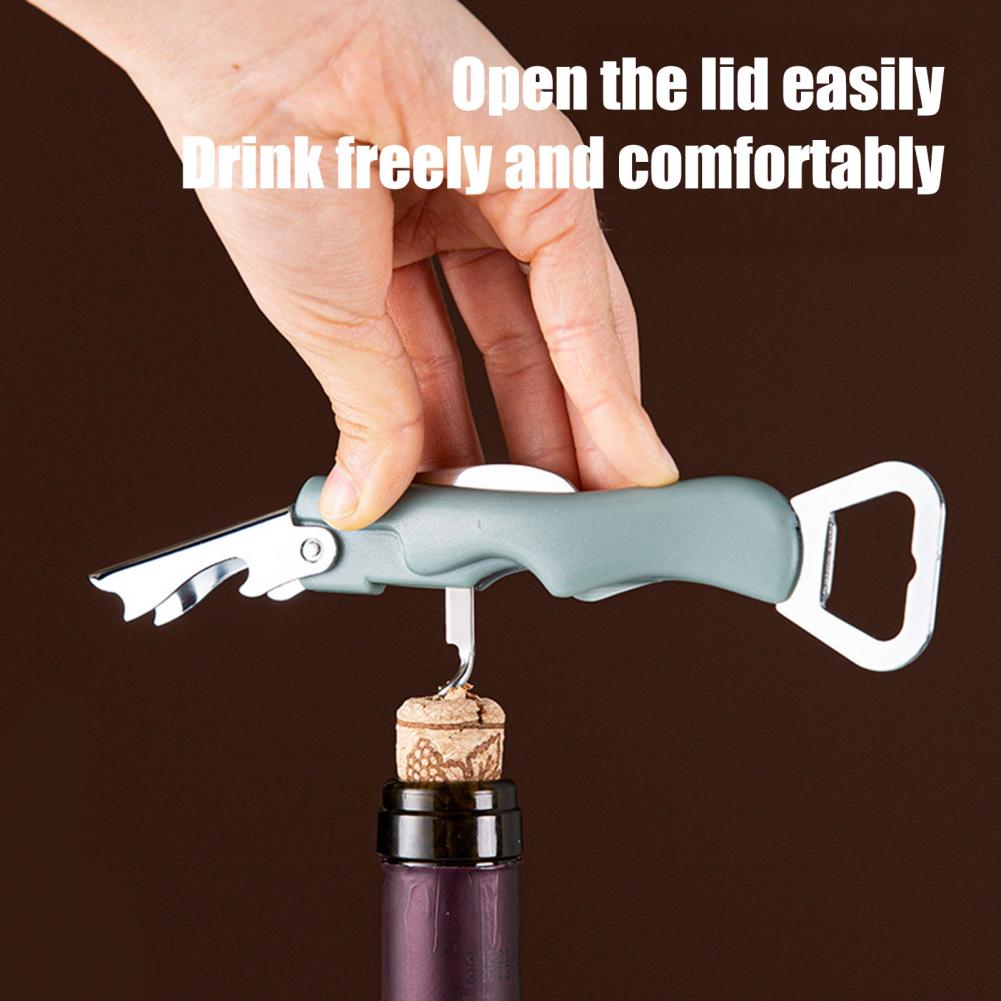 3 in 1ワインオープナー、ビールキャップリフター、フォイ - Cork Screw Lever のレビューと価格
