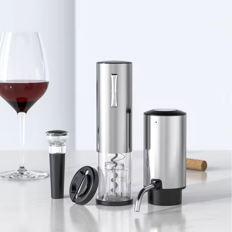 2024 新デザイン 4-in-1 リチウム充電式電気ボトル - Wine Beer Opener のレビューと価格