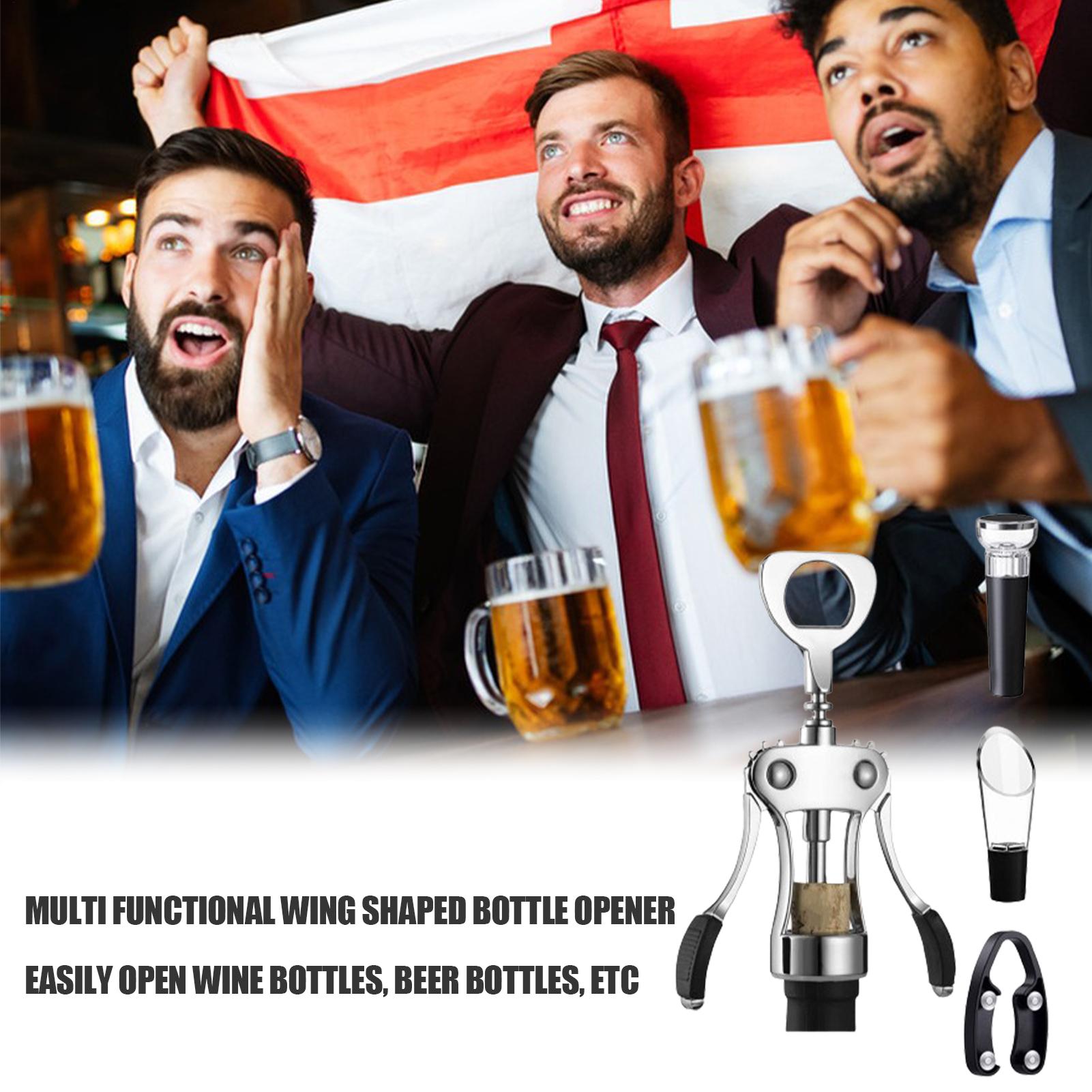 コークスクリュー ワインオープナー 多機能 手動 バーアクセ - Wine Beer Opener のレビューと価格