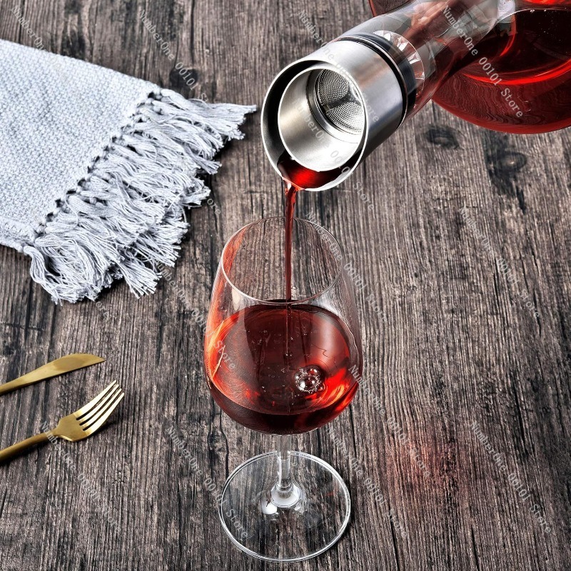 電子式アイスワインデカンターチラーディスペンサー新型冷却エア - Wine Aerator Pour のレビューと価格