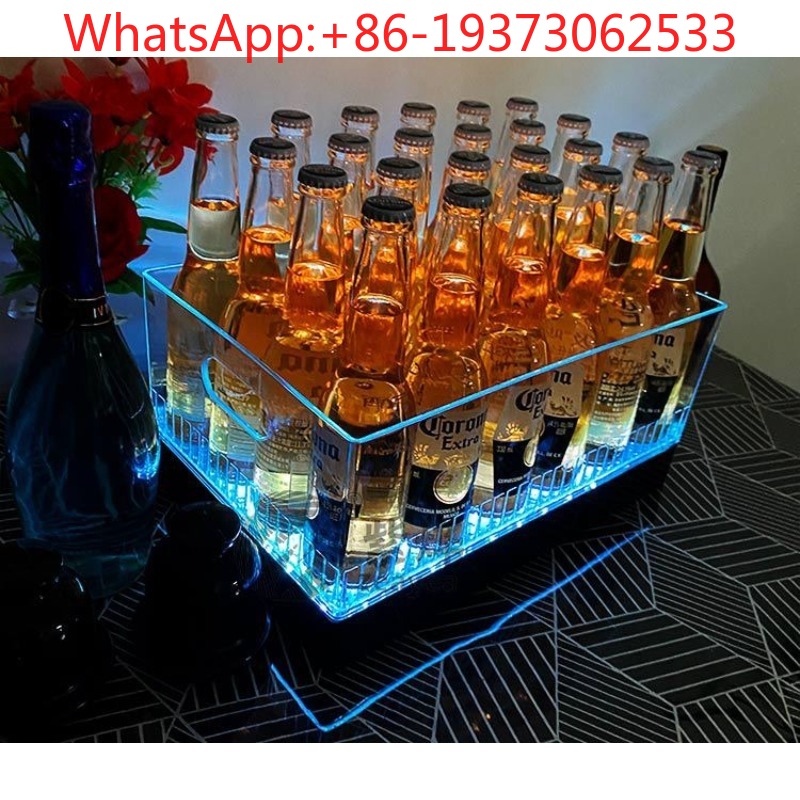 正方形発光アイスバケットバーワインバケットLED充電式大容量 - Wine Beer Bar のレビューと価格
