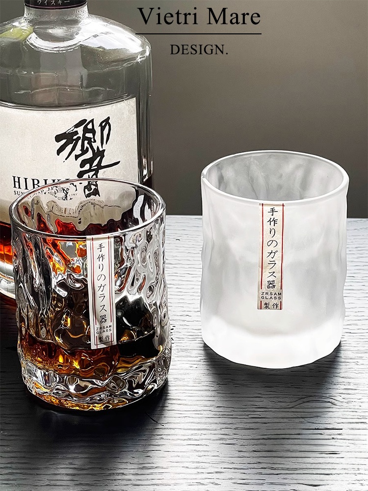 手作りのベトナムガラスカップ、ハンマーパターンのウイスキー・ - Wine In Beer Glass のレビューと価格