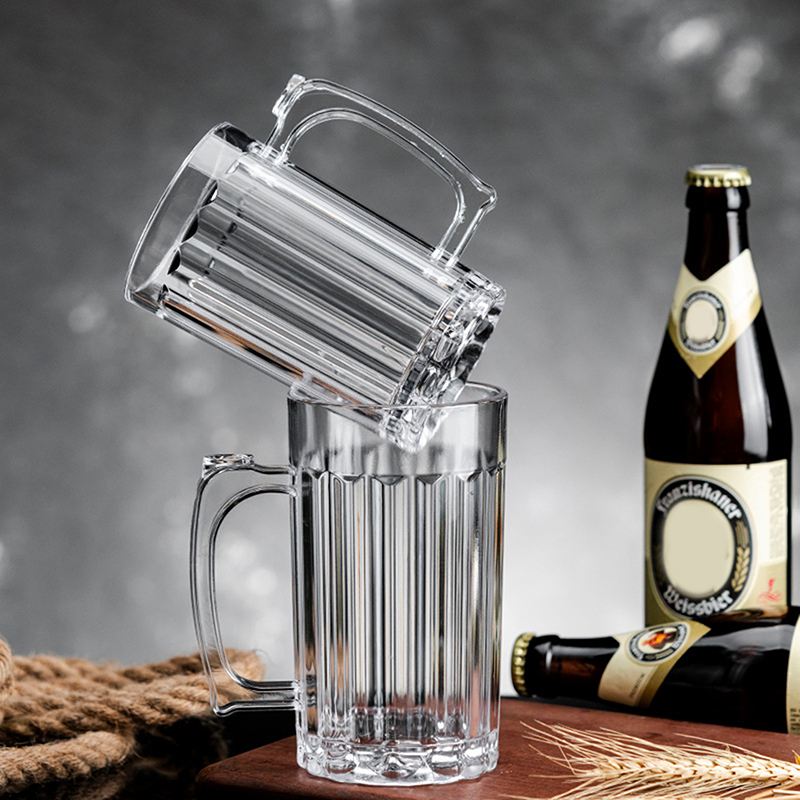 アクリルビールカップ 家庭用マグカップ マグカップ ドリンク - Beer Mug Handled のレビューと価格