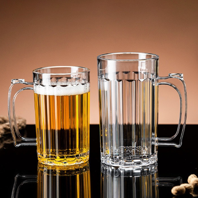 アクリルビールカップ 家庭用マグカップ マグカップ ドリンク - Beer Mug Handled のレビューと価格