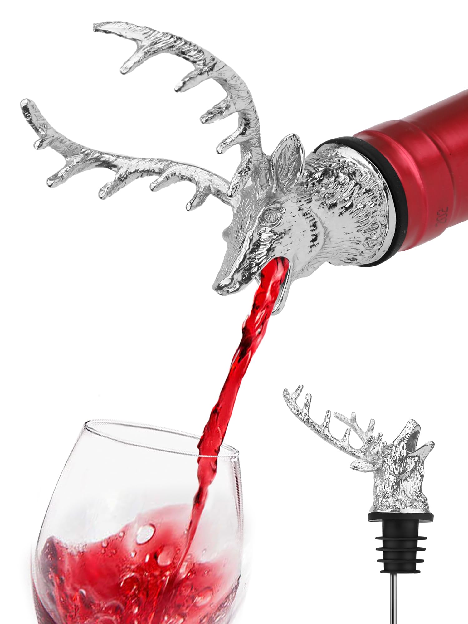 ワインエアレーターポアラー、ボトルストッパー付きステンレス鋼 - Wine Aerator Pour のレビューと価格