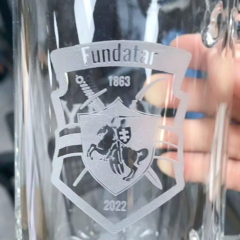 パーソナライズされたビールグラス 500ml/16.9オンス - Beer Mug Handled のレビューと価格