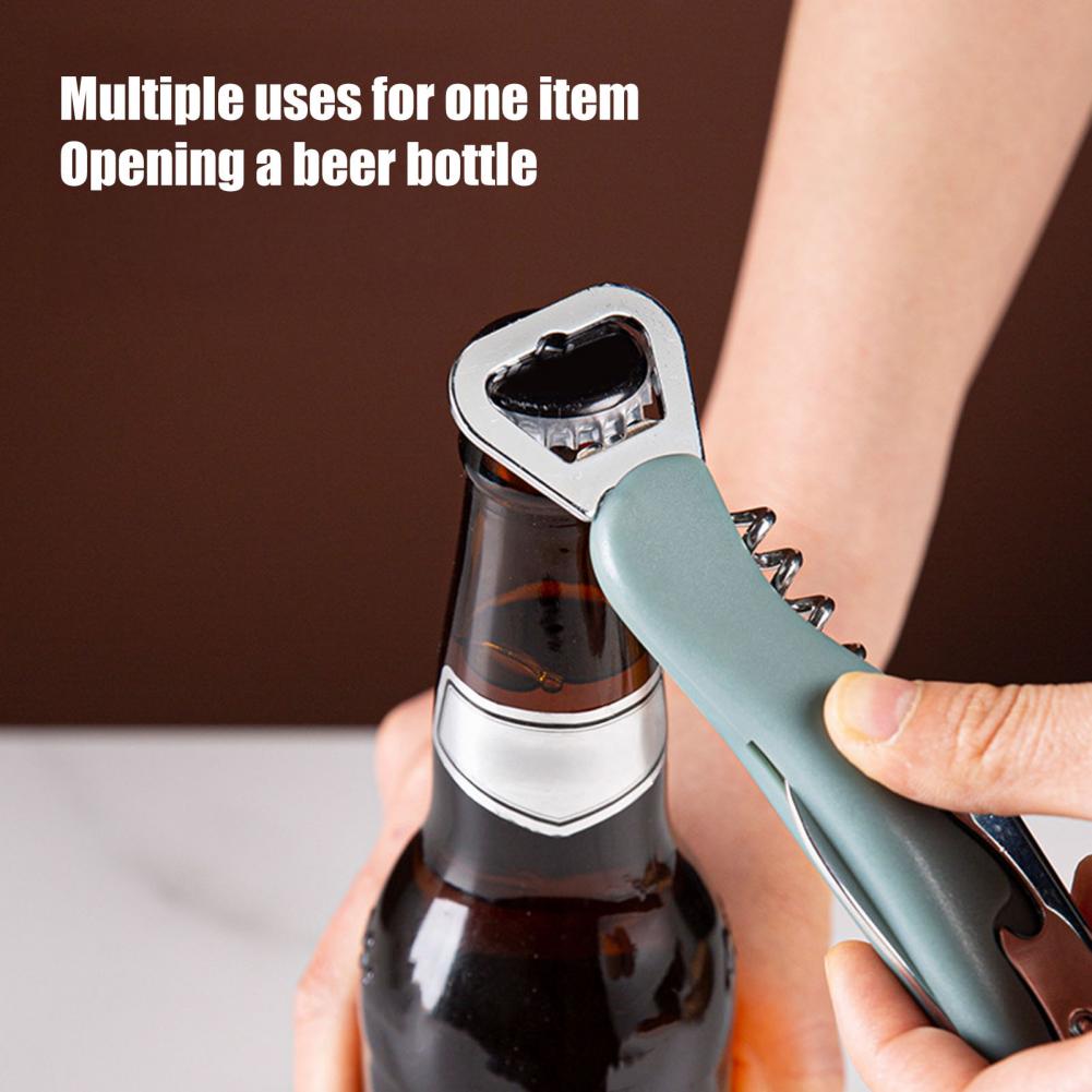 3 in 1ワインオープナー、ポータブルビールキャップリフタ - Cork Screw Lever のレビューと価格